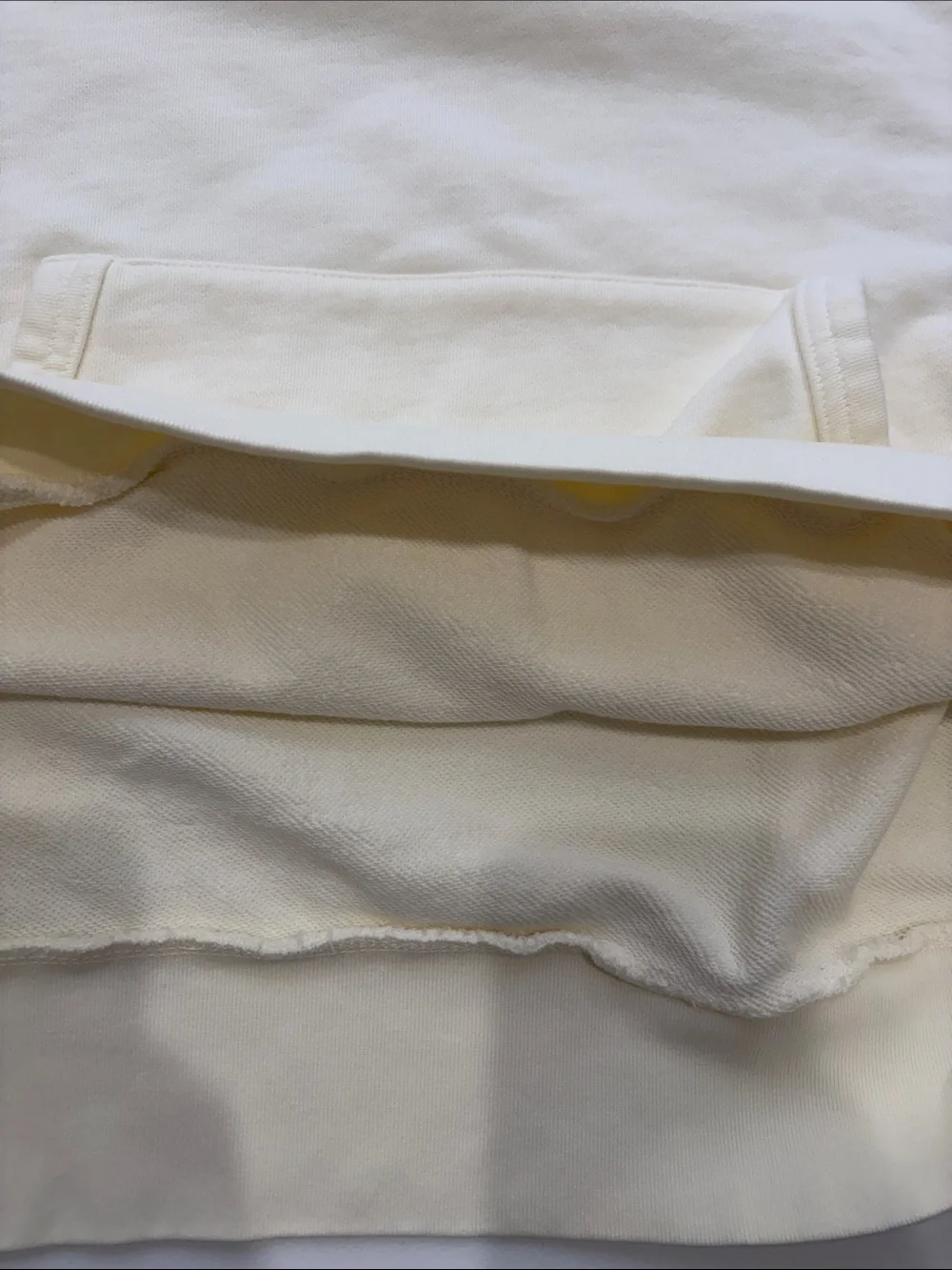 NWOT Polo by Ralph Lauren Cream Quarter-Zip Pullover Sweatshirt size large
